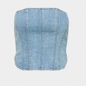 Denim Forum The '90s Debbie Denim Bustier